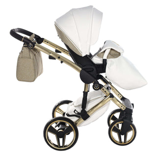 Junama glitter gold — pram & pushchair set, made in Europe | Butterflies Baby UK