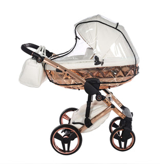 Junama mirror white — pram & pushchair set, made in Europe | Butterflies Baby UK