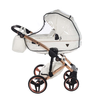 Junama fluo white — pram & pushchair set, made in Europe | Butterflies Baby UK