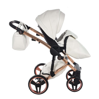 Junama mirror white — pram & pushchair set, made in Europe | Butterflies Baby UK