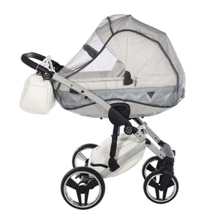 Junama fluo silver — pram & pushchair set, made in Europe | Butterflies Baby UK