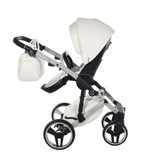 Junama fluo silver — pram & pushchair set, made in Europe | Butterflies Baby UK