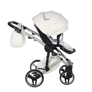 Junama fluo silver — pram & pushchair set, made in Europe | Butterflies Baby UK