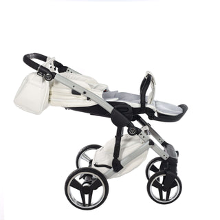 Junama fluo silver — pram & pushchair set, made in Europe | Butterflies Baby UK