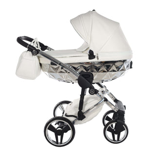 Junama mirror silver — pram & pushchair set, made in Europe | Butterflies Baby UK