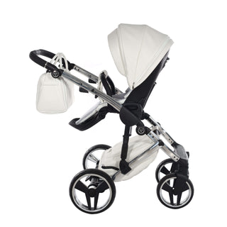 Junama fluo silver — pram & pushchair set, made in Europe | Butterflies Baby UK