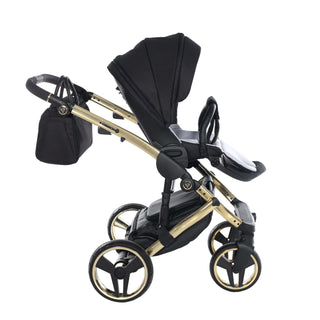 Junama diamond black — pram & pushchair set, made in Europe | Butterflies Baby UK