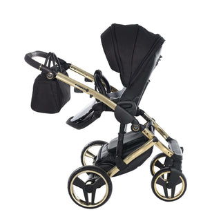 Junama diamond black — pram & pushchair set, made in Europe | Butterflies Baby UK