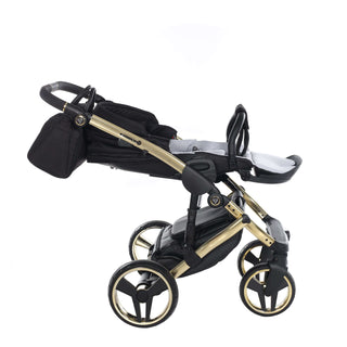 Junama diamond black — pram & pushchair set, made in Europe | Butterflies Baby UK
