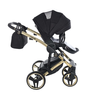 Junama diamond black — pram & pushchair set, made in Europe | Butterflies Baby UK