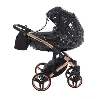 Junama diamond black — pram & pushchair set, made in Europe | Butterflies Baby UK