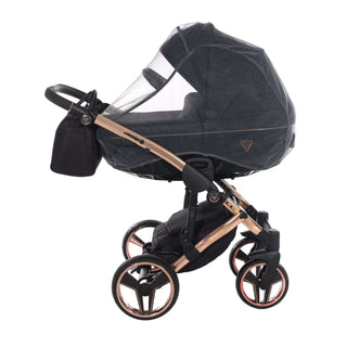 Junama diamond black — pram & pushchair set, made in Europe | Butterflies Baby UK