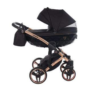 Junama diamond black — pram & pushchair set, made in Europe | Butterflies Baby UK