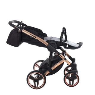 Junama diamond black — pram & pushchair set, made in Europe | Butterflies Baby UK