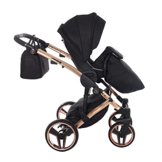 Junama diamond black — pram & pushchair set, made in Europe | Butterflies Baby UK