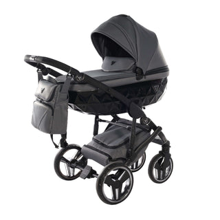 Junama core black — pram & pushchair set, made in Europe | Butterflies Baby UK