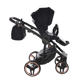 Junama fluo black — pram & pushchair set, made in Europe | Butterflies Baby UK