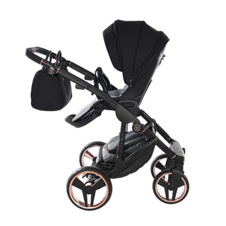 Junama fluo black — pram & pushchair set, made in Europe | Butterflies Baby UK