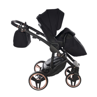 Junama fluo black — pram & pushchair set, made in Europe | Butterflies Baby UK