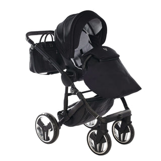 Junama fluo silver — pram & pushchair set, made in Europe | Butterflies Baby UK