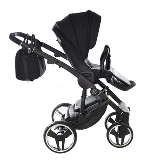 Junama fluo silver — pram & pushchair set, made in Europe | Butterflies Baby UK