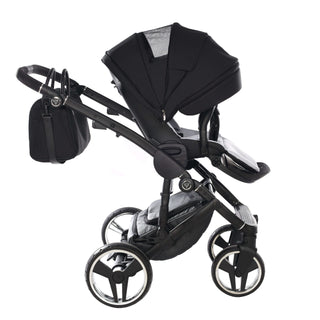 Junama fluo silver — pram & pushchair set, made in Europe | Butterflies Baby UK