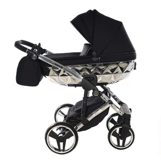 Junama mirror silver — pram & pushchair set, made in Europe | Butterflies Baby UK