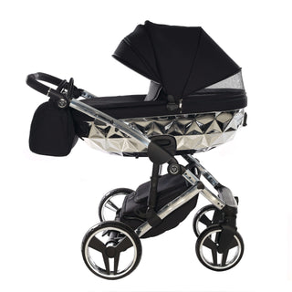 Junama mirror silver — pram & pushchair set, made in Europe | Butterflies Baby UK