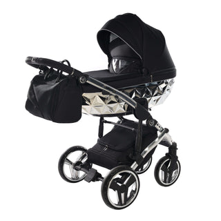 Junama mirror silver — pram & pushchair set, made in Europe | Butterflies Baby UK