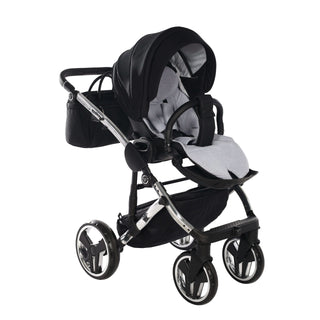 Junama mirror silver — pram & pushchair set, made in Europe | Butterflies Baby UK