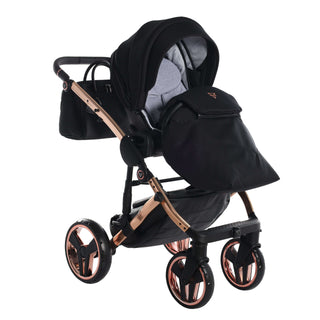 Junama mirror black — pram & pushchair set, made in Europe | Butterflies Baby UK