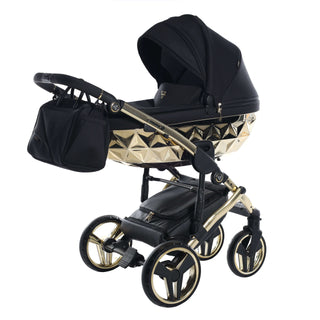 Junama mirror black — pram & pushchair set, made in Europe | Butterflies Baby UK
