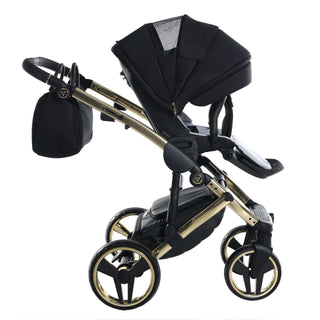 Junama mirror black — pram & pushchair set, made in Europe | Butterflies Baby UK