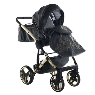 Junama black — pram & pushchair set, made in Europe | Butterflies Baby UK