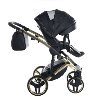 Junama black — pram & pushchair set, made in Europe | Butterflies Baby UK
