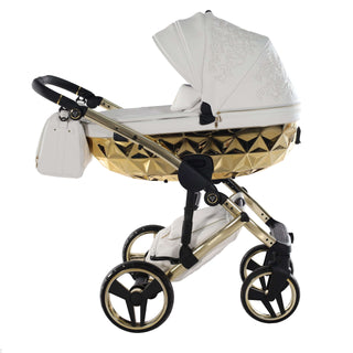 Junama white — pram & pushchair set, made in Europe | Butterflies Baby UK