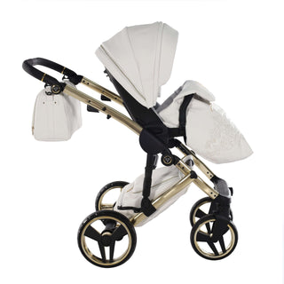 Junama white — pram & pushchair set, made in Europe | Butterflies Baby UK