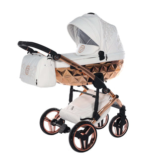 Junama air Rose Gold — 2-in-1 travel system, made in Europe | Butterflies Baby UK