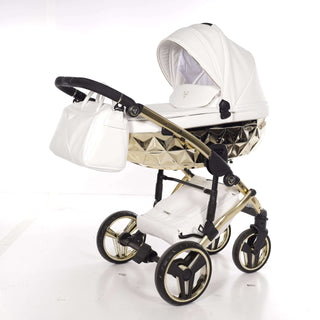 Junama Mirror White — 2-in-1 travel system, made in Europe | Butterflies Baby UK