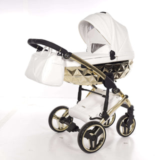 Junama mirror white — pram & pushchair set, made in Europe | Butterflies Baby UK