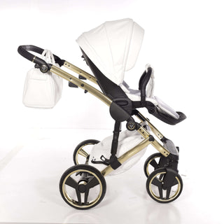 Junama mirror white — pram & pushchair set, made in Europe | Butterflies Baby UK