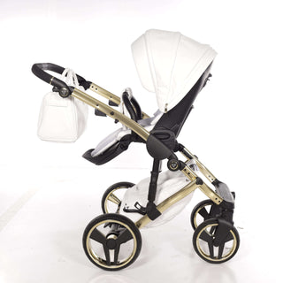 Junama mirror white — pram & pushchair set, made in Europe | Butterflies Baby UK