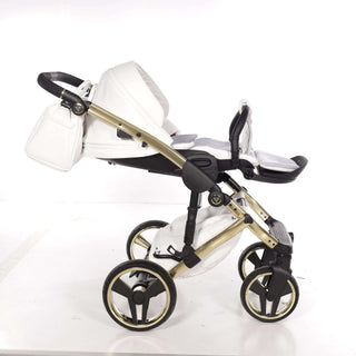 Junama mirror white — pram & pushchair set, made in Europe | Butterflies Baby UK