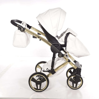 Junama mirror white — pram & pushchair set, made in Europe | Butterflies Baby UK