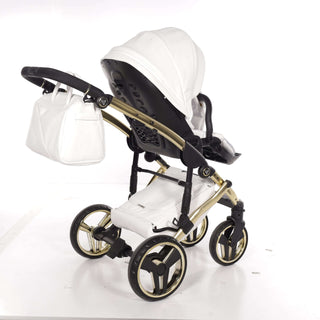 Junama mirror white — pram & pushchair set, made in Europe | Butterflies Baby UK