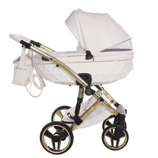 Junama white — pram & pushchair set, made in Europe | Butterflies Baby UK