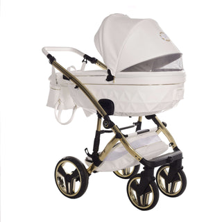 Junama white — pram & pushchair set, made in Europe | Butterflies Baby UK