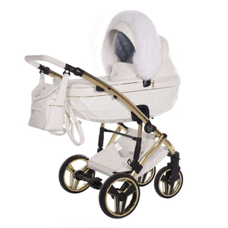 Junama white — pram & pushchair set, made in Europe | Butterflies Baby UK