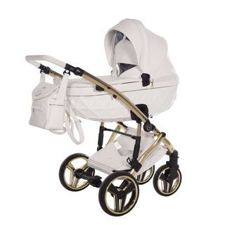 Junama white — pram & pushchair set, made in Europe | Butterflies Baby UK