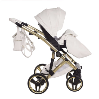 Junama white — pram & pushchair set, made in Europe | Butterflies Baby UK